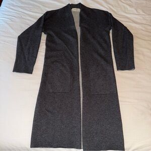 Babaton Gray Cardigan with Open Front Design